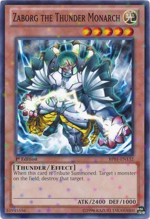 Zaborg the Thunder Monarch [BP01-EN132] Starfoil Rare For Cheap