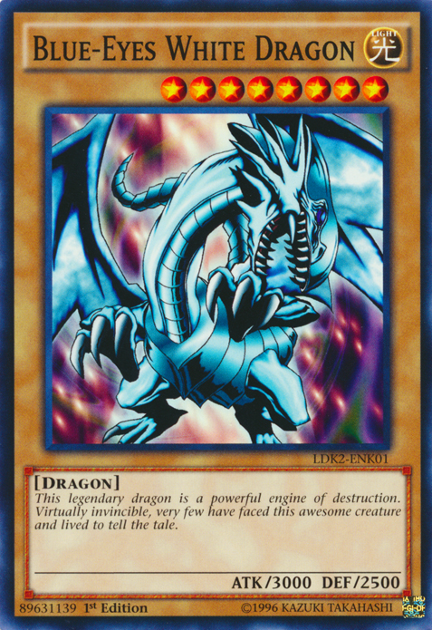 Blue-Eyes White Dragon (Version 1) [LDK2-ENK01] Common Supply