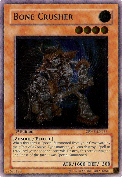 Bone Crusher [CRMS-EN083] Ultimate Rare For Discount