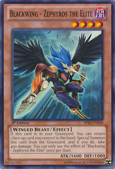 Blackwing - Zephyros the Elite [BP02-EN098] Mosaic Rare Supply