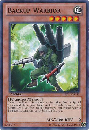 Backup Warrior [BP01-EN159] Common Cheap