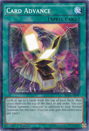 Card Advance [BP03-EN185] Shatterfoil Rare For Discount