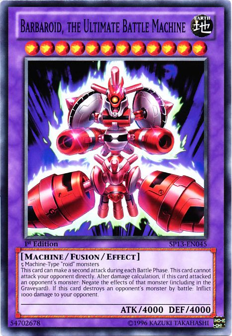 Barbaroid, the Ultimate Battle Machine [SP13-EN045] Common For Discount