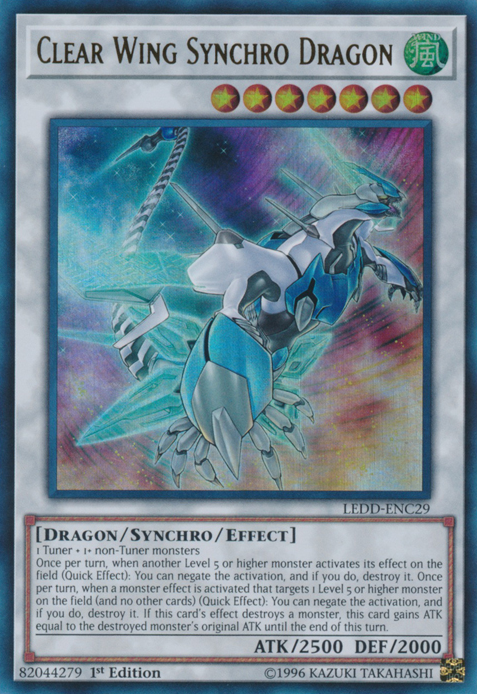 Clear Wing Synchro Dragon [LEDD-ENC29] Ultra Rare Discount