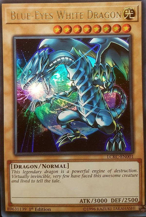 Blue-Eyes White Dragon (Version 3) [LCKC-EN001] Ultra Rare on Sale