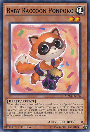 Baby Raccoon Ponpoko [MP14-EN136] Common For Cheap