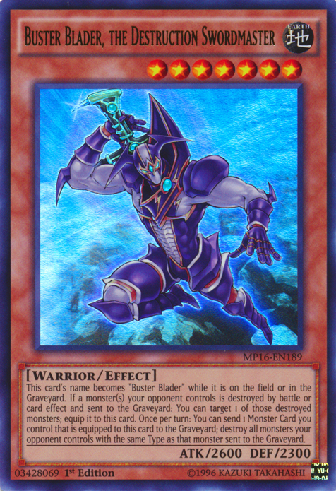 Buster Blader, the Destruction Swordmaster [MP16-EN189] Ultra Rare Cheap