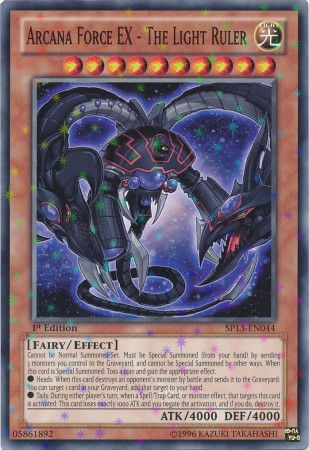 Arcana Force EX - The Light Ruler [SP13-EN044] Starfoil Rare Hot on Sale